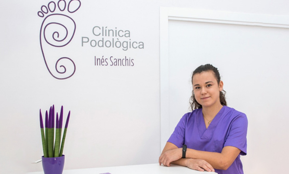 Ines Sanchis, podóloga profesional de Bocairent.